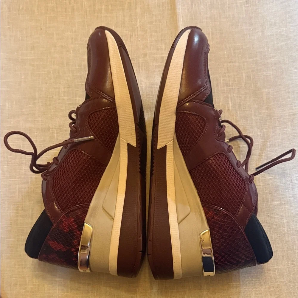 Michael Kors Burgundy and Black Women's Sneakers - Picture 6 of 8
